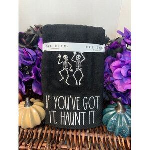 Rae Dunn Halloween Hand Towel Set "If You Got It Haunt It"